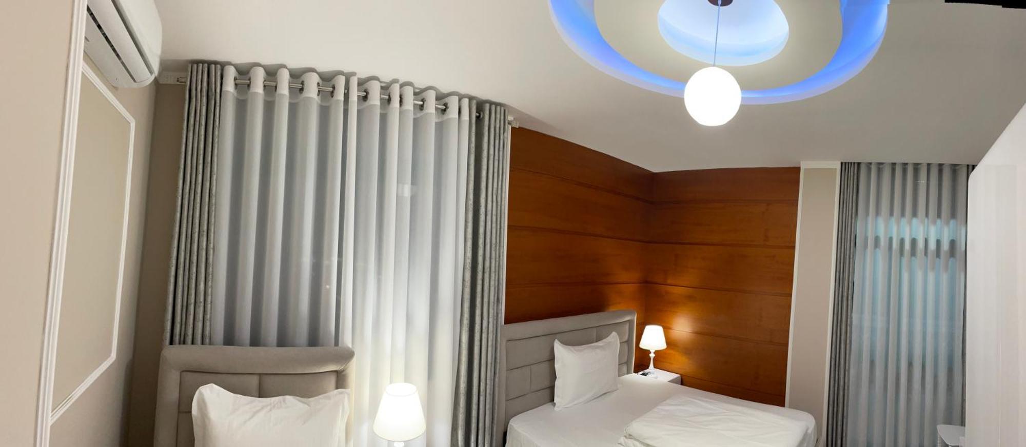 Sun Tower Luxury Suite-View From Of Tirana Center Exterior photo